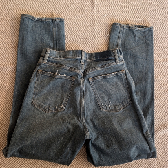 Abercrombie & Fitch Straight Leg Blue Jeans curve Ultra High Rise - Picture 5 of 9